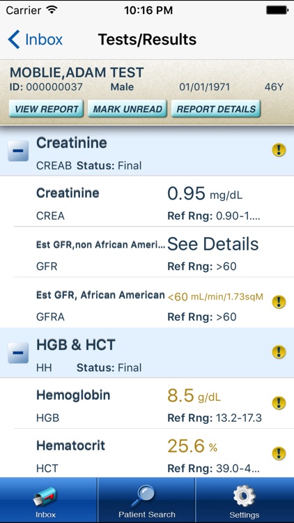 OSUWMC eLabs for iPhone screenshot-3