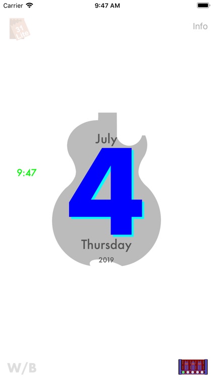 GuitarSilhouetteCalendarLite screenshot-7