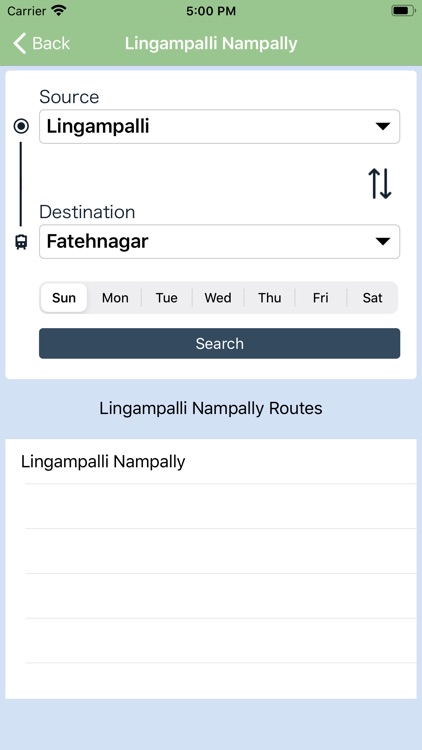 Hyderabad Local Timetable