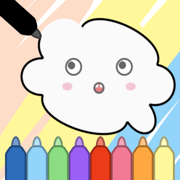 Dibujar y pintar niño pequeño