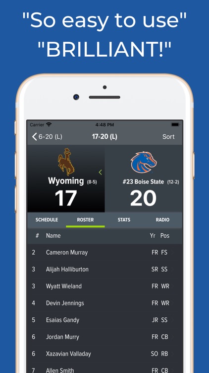Wyoming Football Schedules screenshot-2