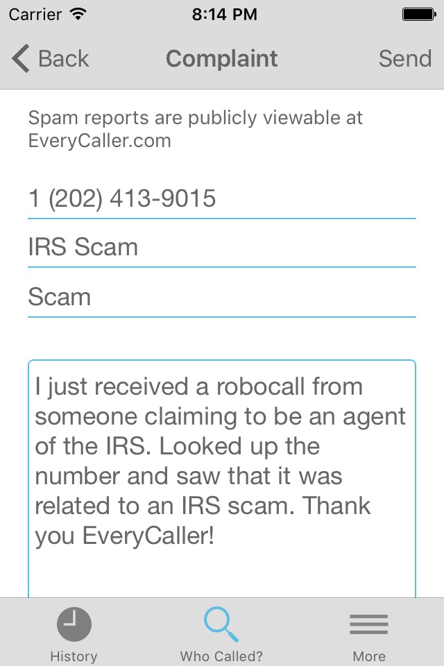 EveryCaller Reverse Lookup screenshot 3