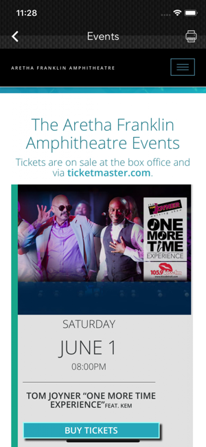 Aretha Franklin Amphitheater Seating Chart