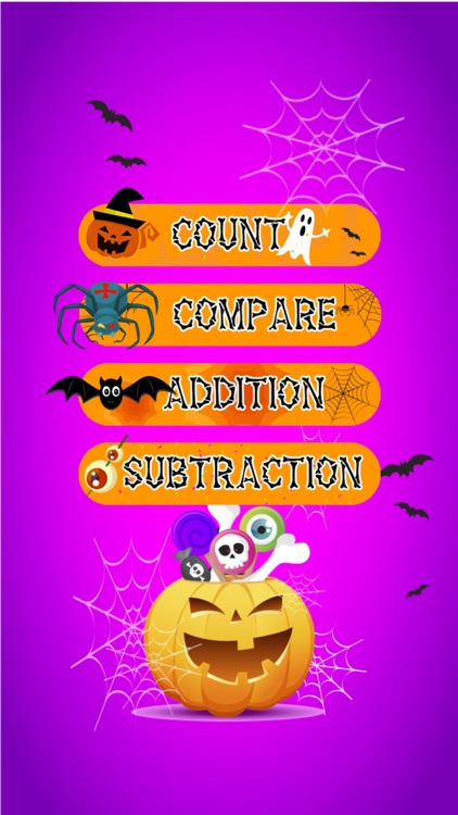 Halloween Math Count Game