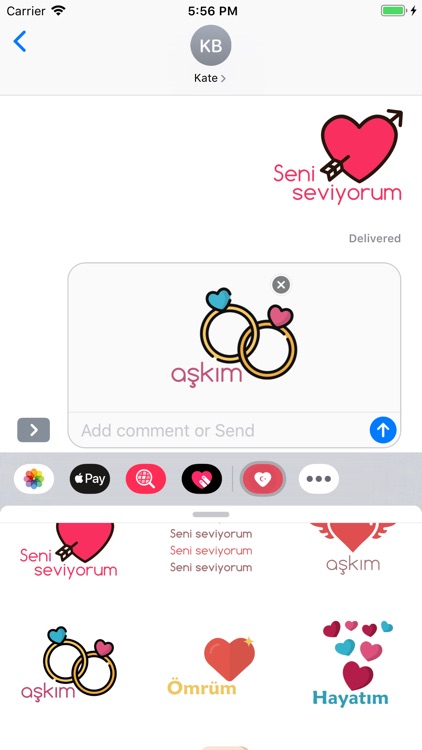 Turkish Love Stickers screenshot-6