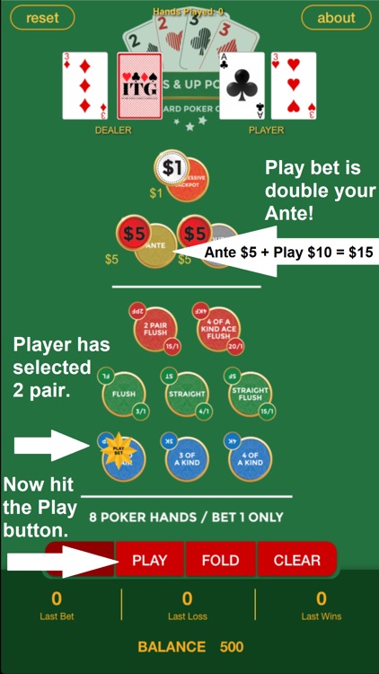 Pairs & Up Poker screenshot-4