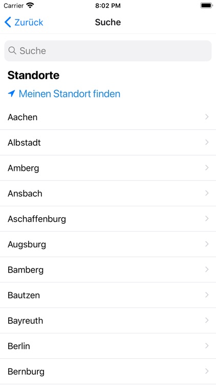 Campus Mensa App - Speiseplan