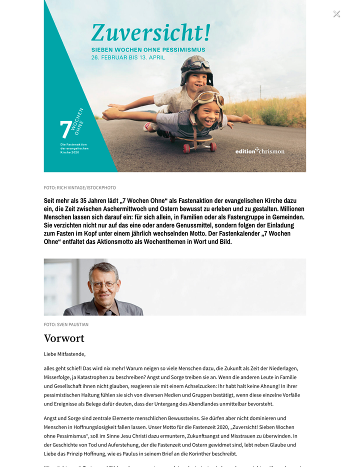 7 Wochen ohne 2020