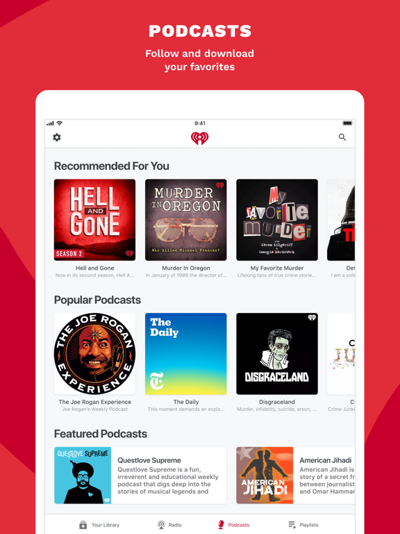 iHeartRadio – Free Music & Radio Stations screenshot