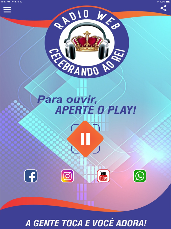Rádio Web Celebrando ao Rei