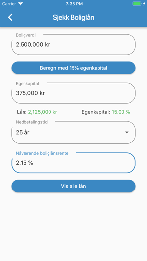 Sammenlign Boliglån(圖2)-速報App