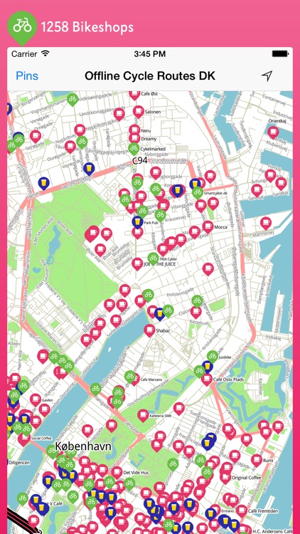 Offline Cycle Routes Denmark