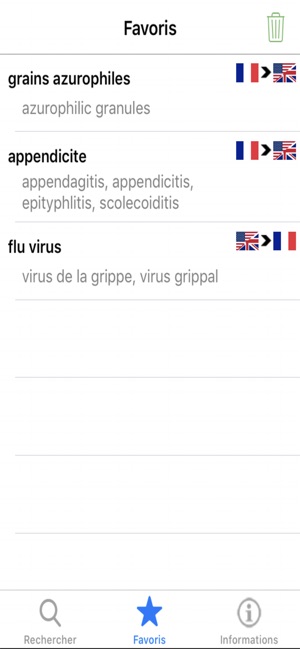 Dictionnaire Médecine bilingue(圖5)-速報App