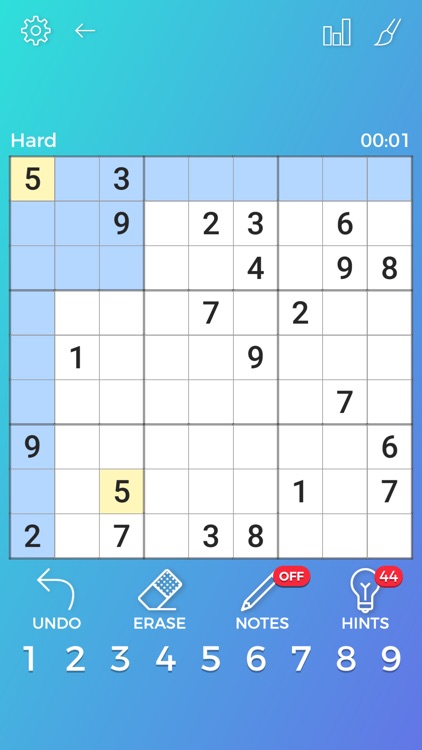 Sudoku Number Placement Puzzle