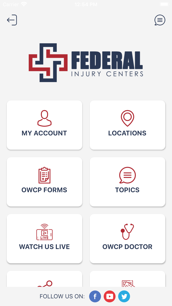 Federal Injury Centers