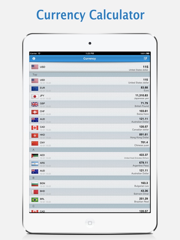 Currency Converter - Free Currencies Exchange Calculator screenshot