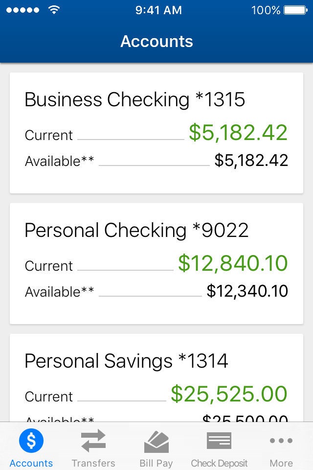 Noble CU Mobile Banking screenshot 2