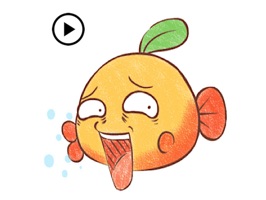 Animated Funny Orange Fish