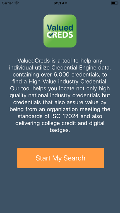ValuedCreds screenshot 2