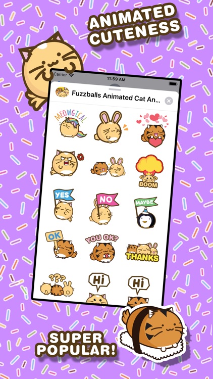 Fuzzballs Animated Stickers screenshot-3