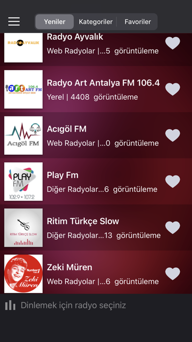 Radyo Dinle - Türkçe Radyolar screenshot 2