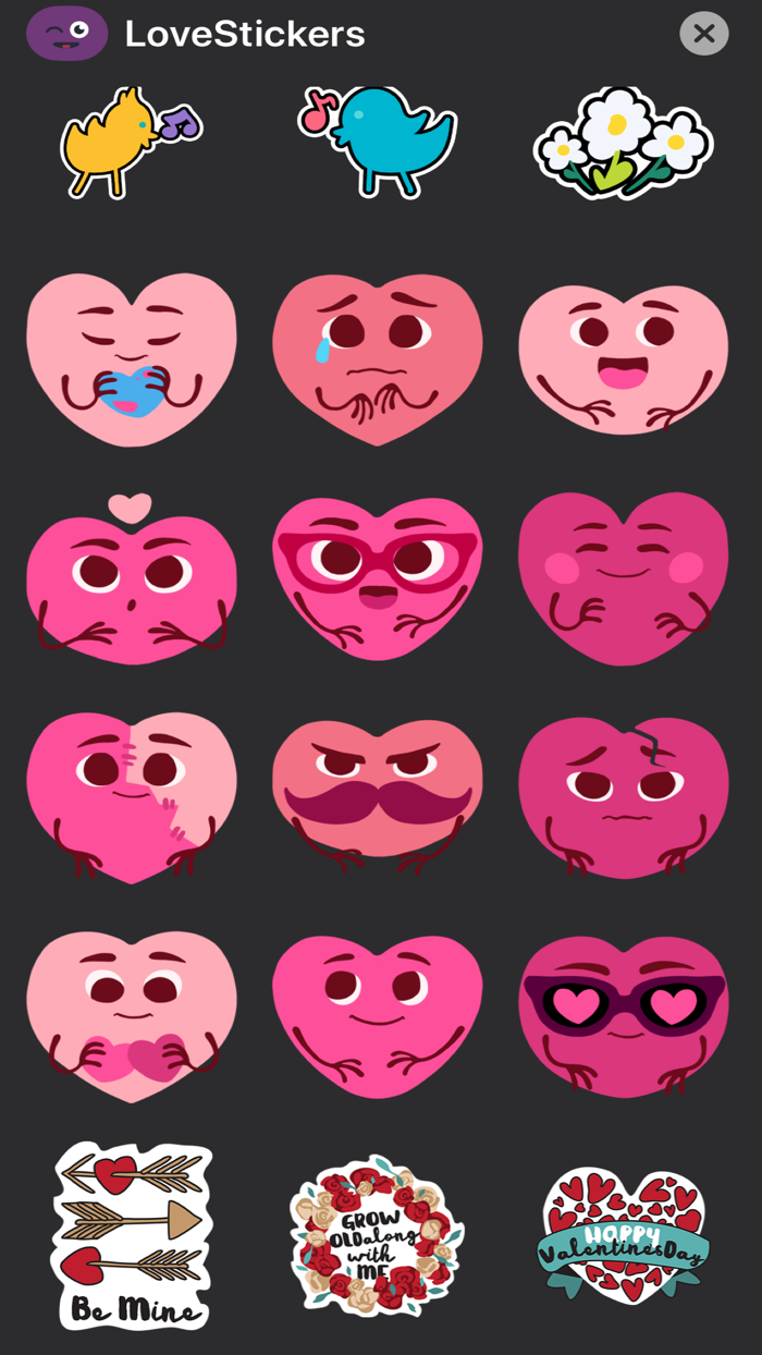Love Stickers Handpicked