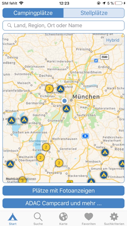 ADAC Camping / Stellplatz 2020