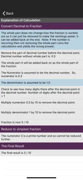 Game screenshot Fractions/Decimals/Fractions apk