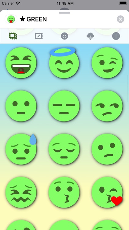 GREEN Emoji • Stickers screenshot-5