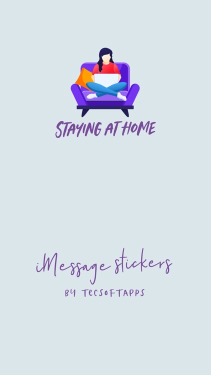 Staying At Home Stickers