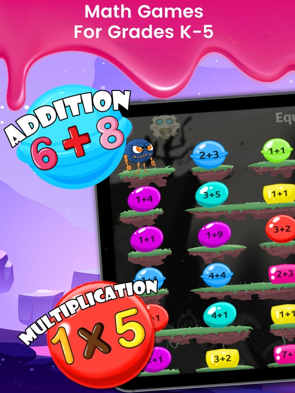 Monster Math. Free Fun Games for elementary grades screenshot