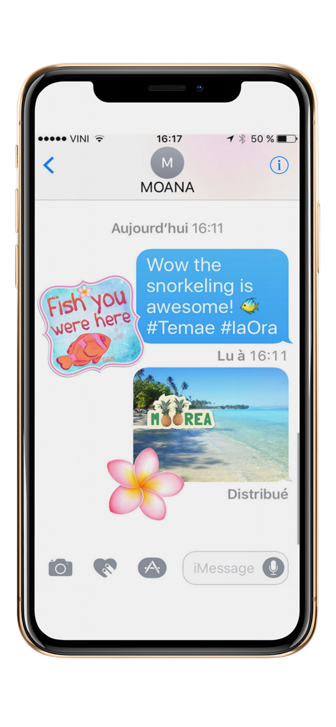 Tahiti Stickers for iMessage