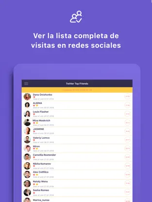 Screenshot 5 Espía Social: Actividad e fans iphone