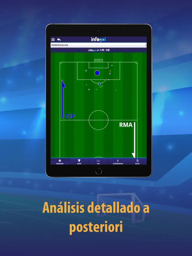 Captura 5 Infogol – Goles esperados iphone