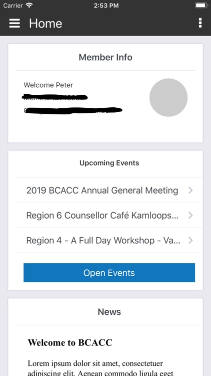 BCACC Member Portal