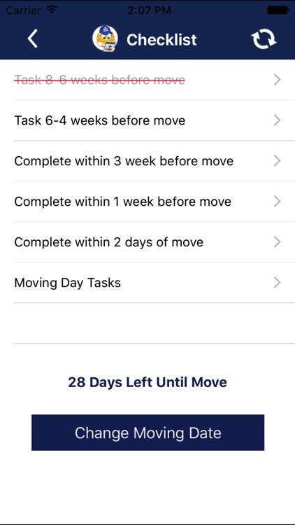 Moving App - Moving Checklist