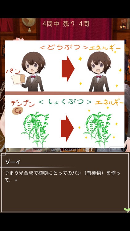 高校生物の植物代謝が学べるノベルゲーム！