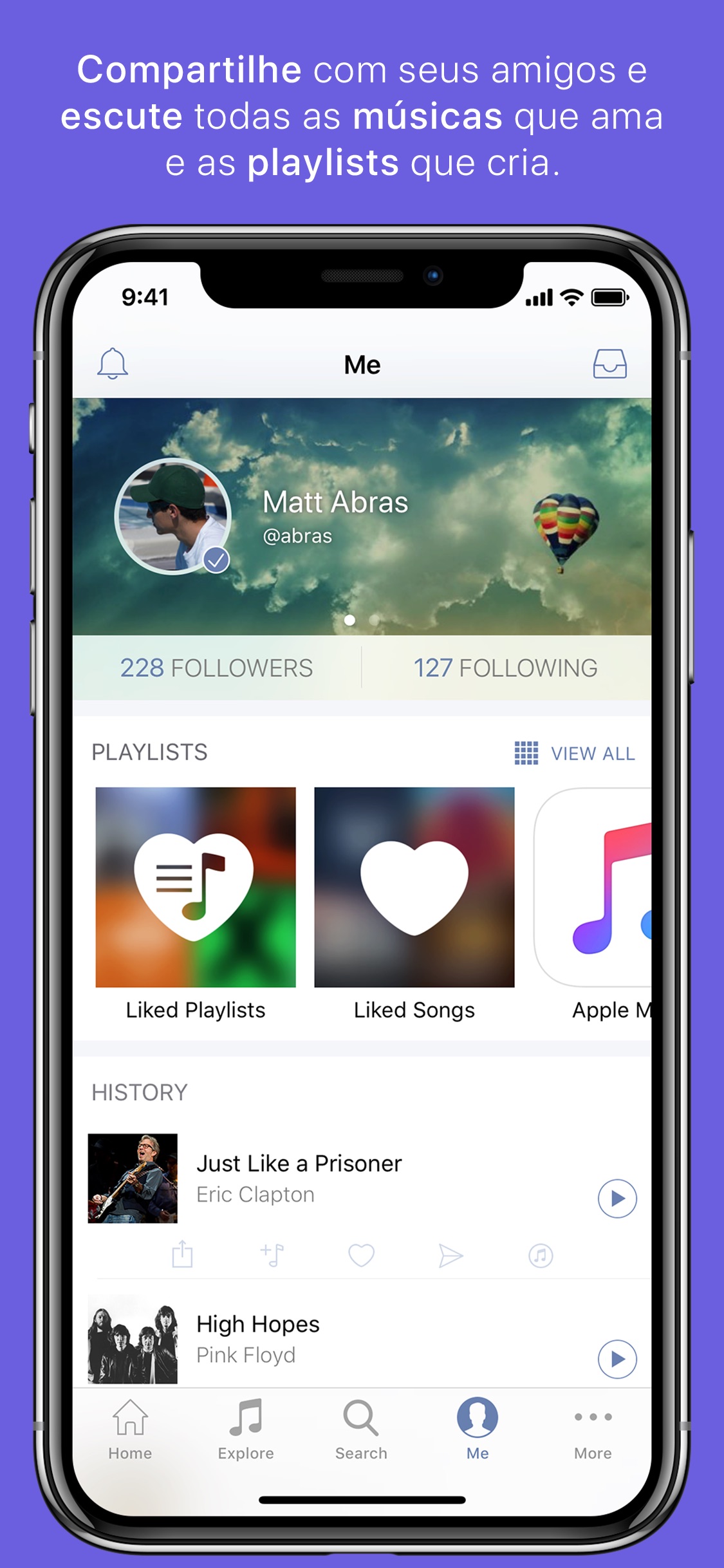 Screenshot do app SoundShare