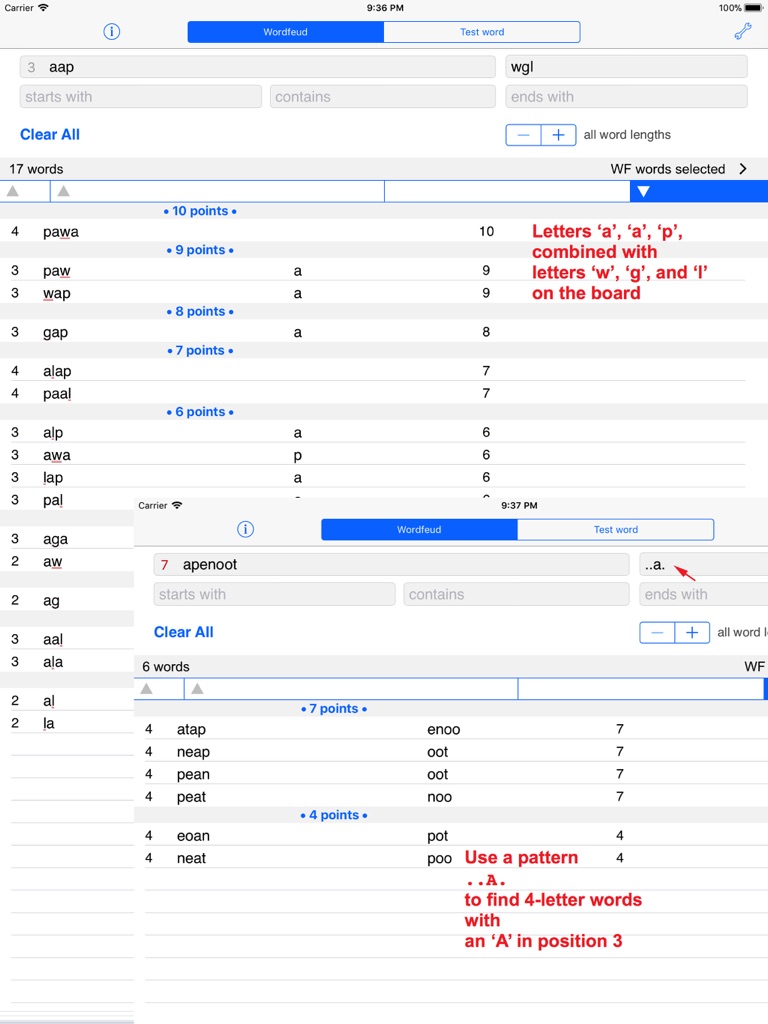 【图】Words Finder Wordfeud/SOWPODS(截图3)