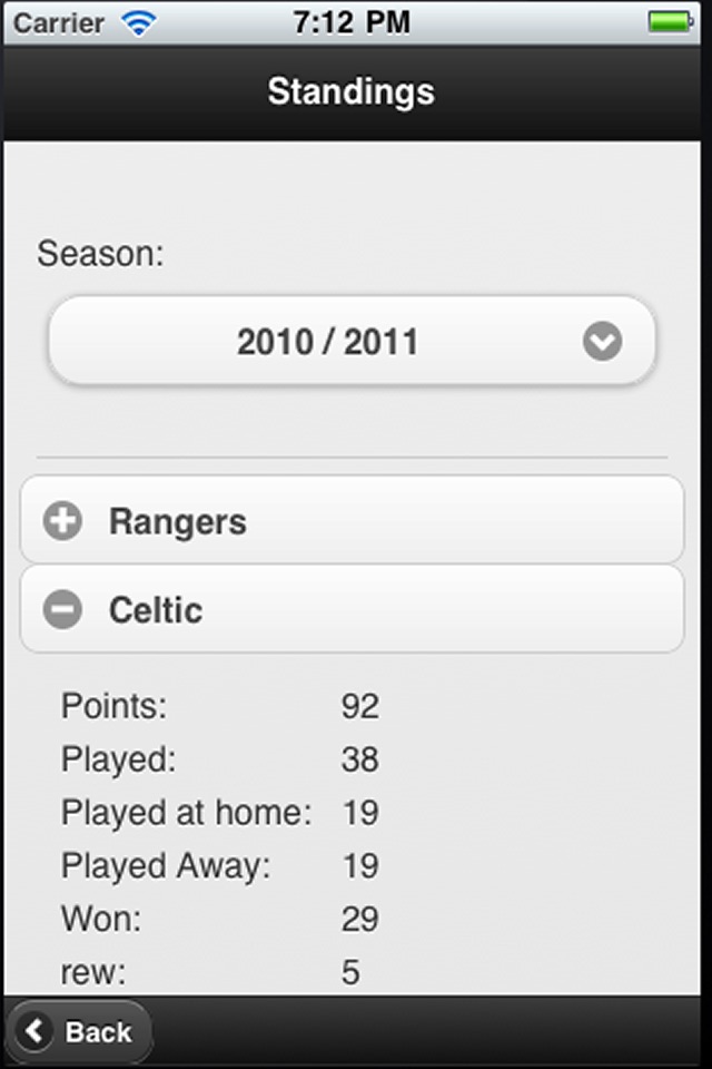 Scottish Football App screenshot 3