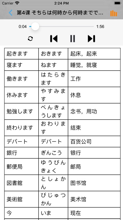 大家的日语初级1、2册单词全集