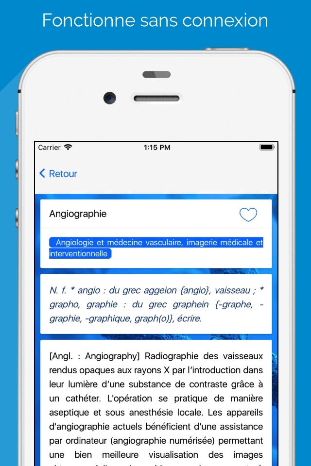 Dictionnaire Médical Français screenshot 2