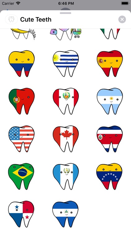 Cute Teeth Sticker Pack