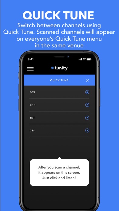 Tunity: Hear any muted TV - for your iPhone screenshot