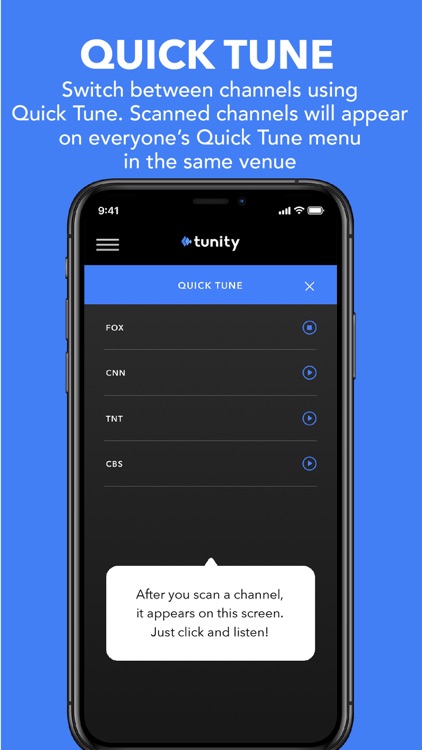 Tunity: Hear any muted TV
