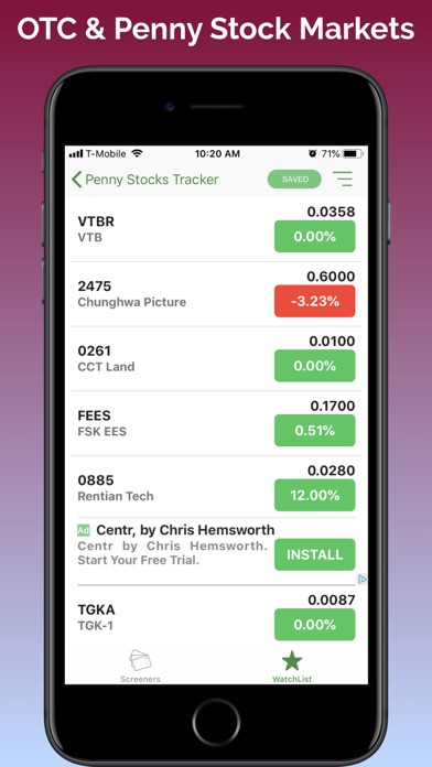 Penny Stocks Tracker &Screener screenshot 4
