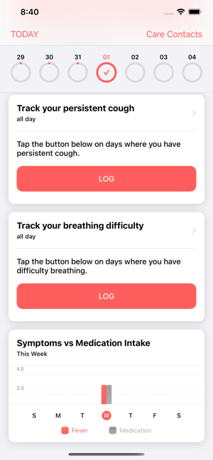 CareDrum Symptom Tracker