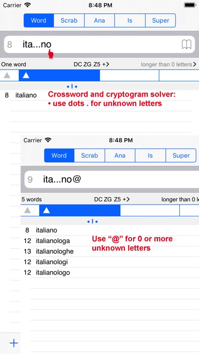 【图】WordsFinder Italiano PRO(截图2) 【图】WordsFinder Italiano PRO(截图2)
