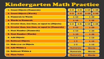 Kindergarten Math Practice 1