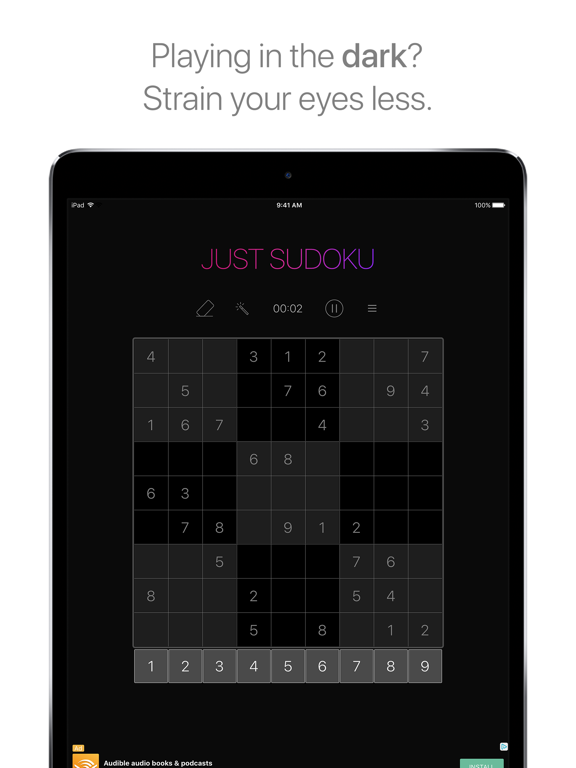 Just Sudoku - free to play puzzles screenshot